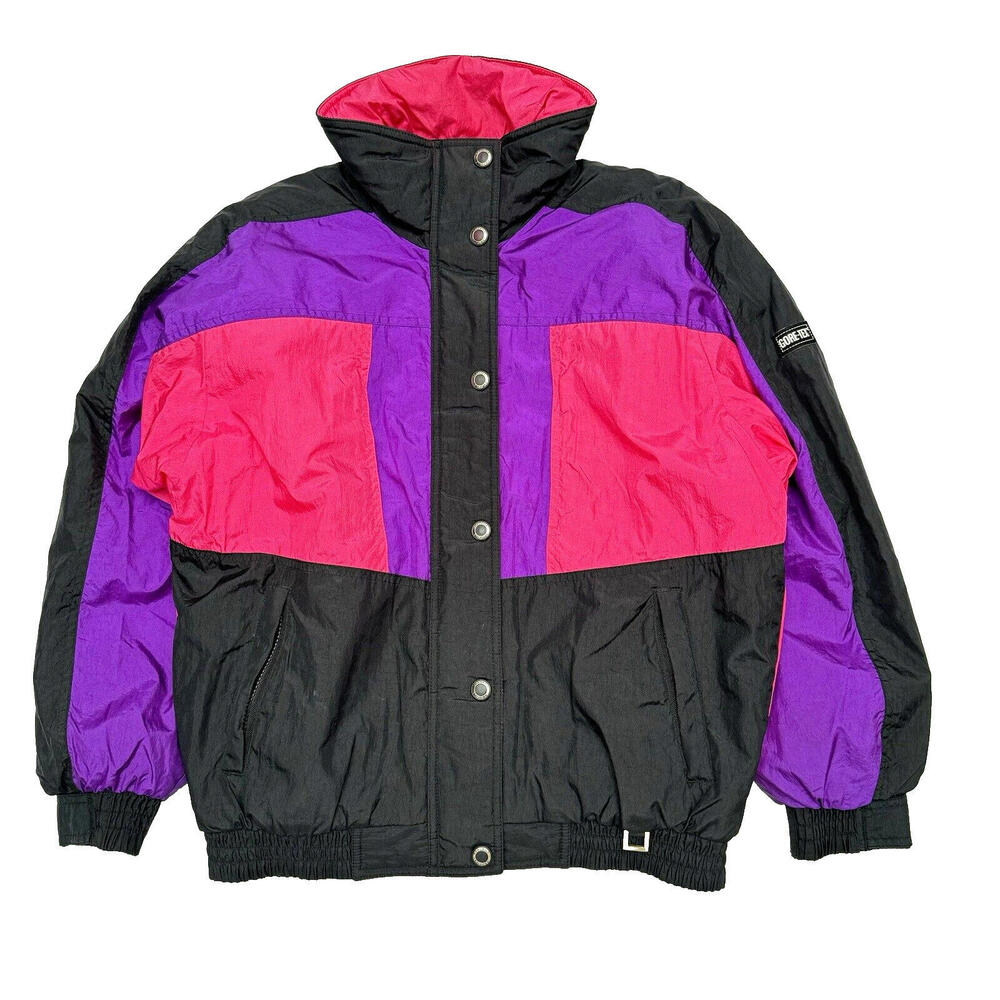 VTG Profile GORE-TEX Women's M Retro 80s 90s Color Block Puffer Windbreaker Pink